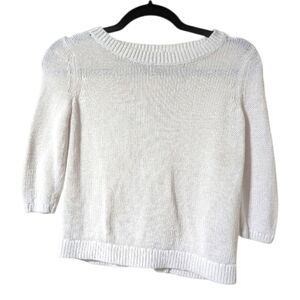 Banana Republic Linen-Cotton Knit Sweater, XS Petite